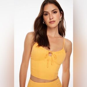 NWT Dynamite Sweetheart Bustier Top Spaghetti Strap Tank Top Large